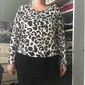Leopard print sweater